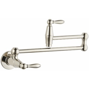 PGT533TDD Port Haven Pot Filler Kitchen Faucet - Polished Nickel