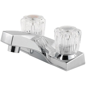 PLG1435002 Pfirst 4'' Centerset Bathroom Faucet - Polished Chrome