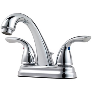 PLG1487000 Pfirst 4'' Centerset Bathroom Faucet - Polished Chrome