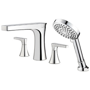 PLG64MFC/P0X6440R Kelen Deck Mount With Handshower Tub Faucet - Polished Chrome
