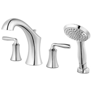 PLG64TRC/P0X6440R Iyla Deck Mount With Handshower Tub Faucet - Polished Chrome