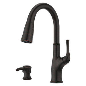 PF5297AWY Alderwood Pull-Out Spray Kitchen Faucet - Tuscan Bronze