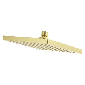 PUSH02SHWBG Modern Square Shower Head Shower Accessory - Brushed Gold