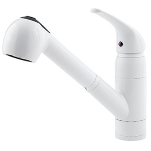 PG13310WW Pfirst Pull-Out Spray Kitchen Faucet - White PG13310WW Pfirst Pull-Out Spray Kitchen Faucet - White