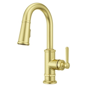 PGT572TDBG Port Haven Single-Hole Bar Faucet - Brushed Gold