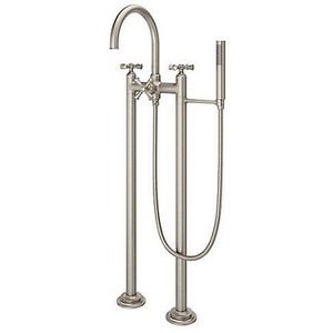 PLG61TBK/PHHLLG6TBK/P0X6340R Tisbury Freestanding Tub Faucet - Brushed Nickel PLG61TBK/PHHLLG6TBK/P0X6340R Tisbury Freestanding Tub Faucet - Brushed Nickel