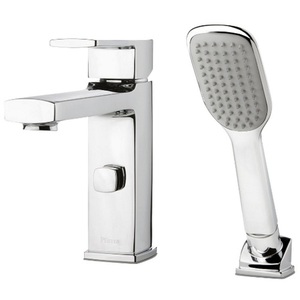 PRT62DAC Deckard Deck Mount With Handshower Tub Faucet - Polished Chrome