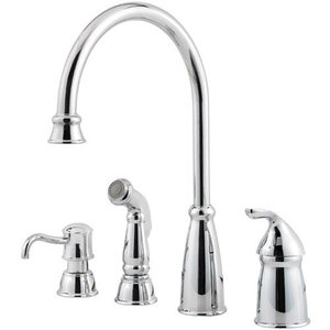 PGT264CBC Avalon Single Handle Kitchen Faucet - Polished Chrome