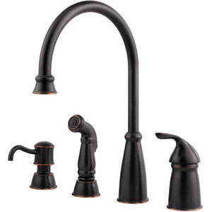 PGT264CBY Avalon Single Handle Kitchen Faucet - Tuscan Bronze