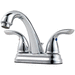 Pfister PLG1487000 Polished Chrome 4'' Centerset Bathroom Sink Faucet