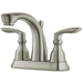 Pfister PLG48CB1K Brushed Nickel 4'' Centerset Bathroom Sink Faucet