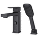 Pfister PRT62DAB Matte Black Deck Mount Tub Faucet With Handshower