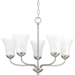 Progress PP477009 Brushed Nickel Mid Sized Chandelier