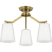 Progress PP400342191 Brushed Gold Mini Chandelier