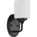 Progress PP280131M Matte Black 1 Bulb Wall Sconce