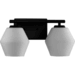 Progress PP30043131M Matte Black 2 Bulb Bathroom Light