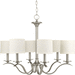 Progress PP473909 Brushed Nickel Mid Sized Chandelier