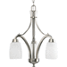 Progress PP443409 Brushed Nickel Mini Chandelier