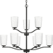 Progress PP40035131M Matte Black Mid Sized Chandelier