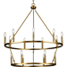 Progress PP400315163 Vintage Brass Large Foyer Chandelier