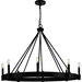 Progress PP40031931M Matte Black Large Foyer Chandelier