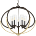 Progress PP400117020 Antique Bronze Mid Sized Chandelier
