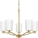 Progress PP400350012 Satin Brass Mini Chandelier