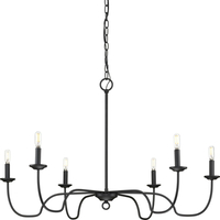  Canebrake Large Foyer Chandelier Chandelier - Matte Black