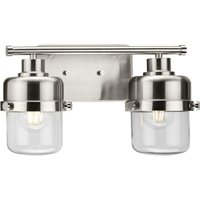  Beckner 2 Bulb Bathroom Lighting - Brushed Nickel