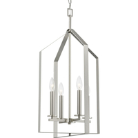  Vertex Entrance / Foyer Pendant Light - Brushed Nickel