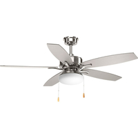  Billows Large Fan (52'' to 59'') Ceiling Fan - Brushed Nickel