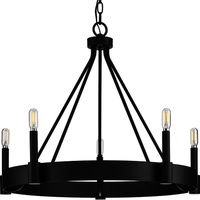  Breckenridge Mid Sized Chandelier Chandelier - Matte Black