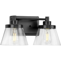  Hinton 2 Bulb Bathroom Lighting - Matte Black
