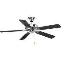  3-Speed Reversible Large Fan (52'' to 59'') Ceiling Fan - Polished Chrome