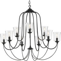  Bowman Large Foyer Chandelier Chandelier - Matte Black