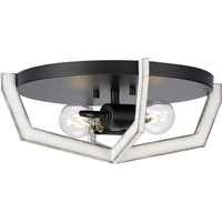  Galloway Flush Mount Ceiling Light - Matte Black