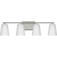  Vertex 4 or More Bulb Bathroom Lighting - Brushed Nickel