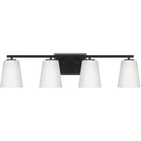  Vertex 4 or More Bulb Bathroom Lighting - Matte Black
