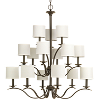  Inspire Large Foyer Chandelier Chandelier - Antique Bronze