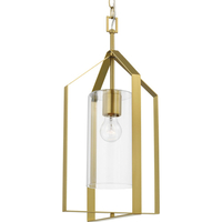  Vertex Entrance / Foyer Pendant Light - Brushed Gold