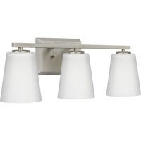 Bathroom Lighting (3 bulbs) 6-1/4" Width Bathroom Lighting (3 bulbs) 6-1/4" Width
