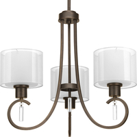  Invite Mini Chandelier - Antique Bronze
