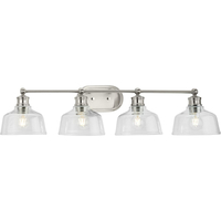  Singleton 4 or More Bulb Bathroom Lighting - Brushed Nickel