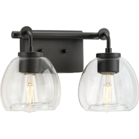  Caisson 2 Bulb Bathroom Lighting - Graphite