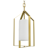  Vertex Entrance / Foyer Pendant Light - Brushed Gold