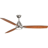  Gaze Oversize Fan (60'' and Larger) Ceiling Fan - Brushed Nickel