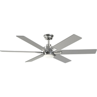  Dallam Large Fan (52'' to 59'') Ceiling Fan - Brushed Nickel