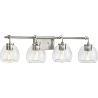  Caisson 4 or More Bulb Bathroom Lighting - Brushed Nickel