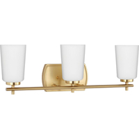  Adley 3 Bulb Bathroom Lighting - Satin Brass