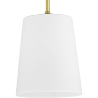  Clarion Down Light Pendant Light - Satin Brass